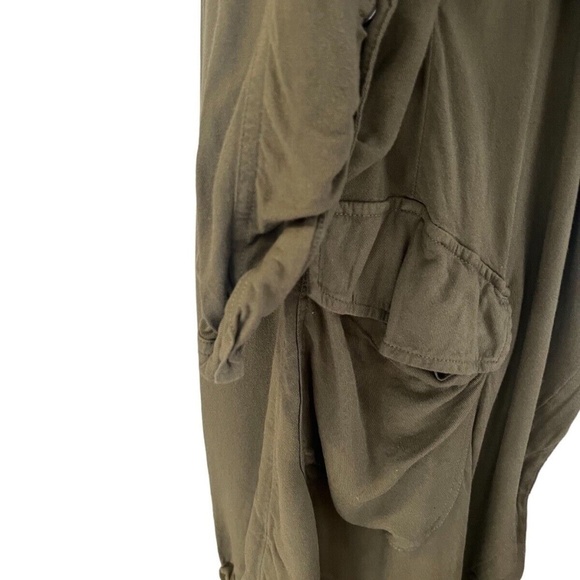 Princess Vera Wang Asymmetrical Hoodie Olive Green, Size Small - Picture 6 of 9